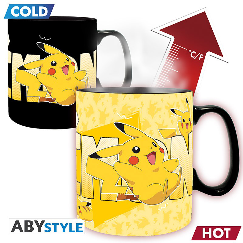 Abysse pokemon picachu heat change mug 460ml, , medium-null