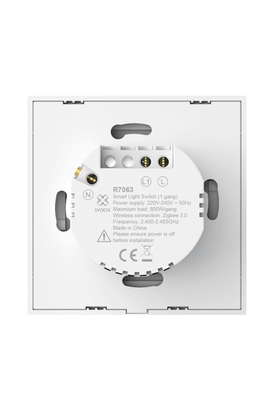 Product image: Woox r7063 Wi-Fi zigbee smart wall light switch, , medium-null