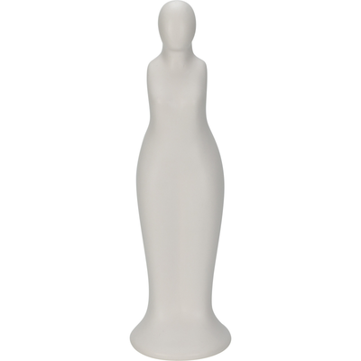 Woman silhouette vase 28cm - black &  white, , medium