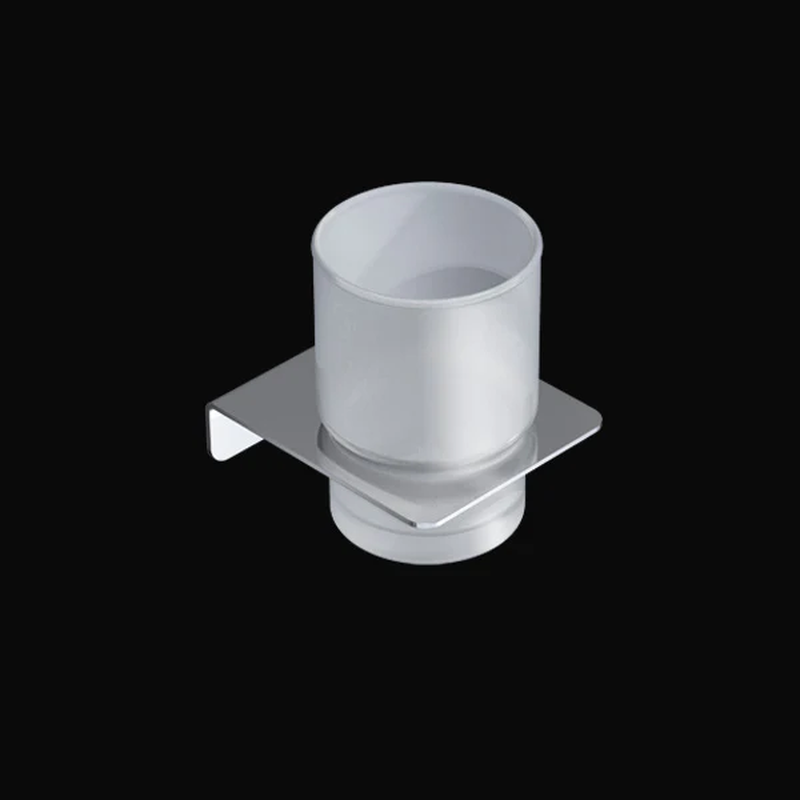 Epsilon frosted glass tumbler holder, , medium-null