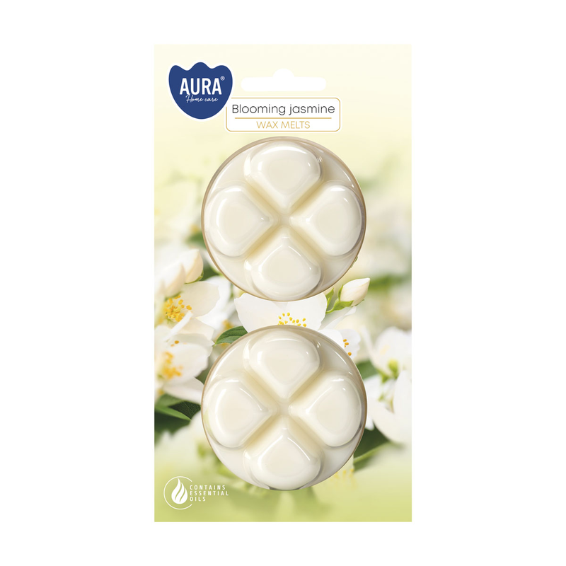 Scented candle for melting blooming jasmine-null