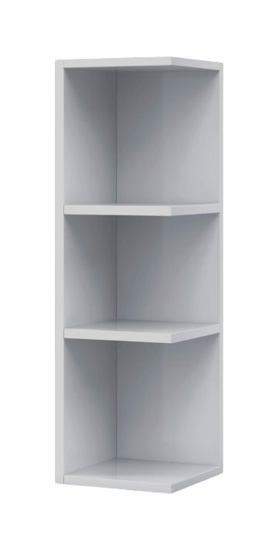 Fores estantes corner shelf 21x20x65cm, melamine, shine white, , medium-null