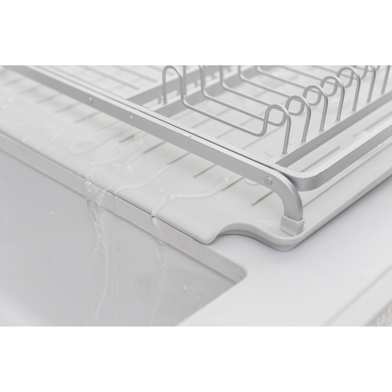 Brabantia dish drying rack aluminium light grey 38.6x49.2x14.2cm, , medium-null