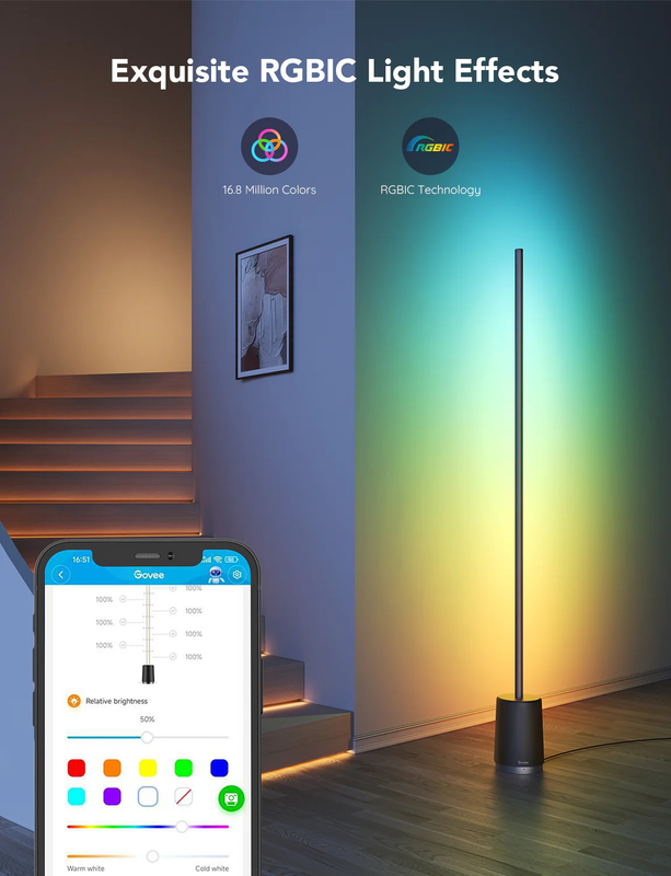 Govee rgbicww lyra corner floor lamp h6072, , medium-null