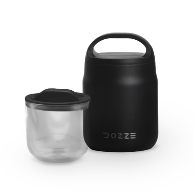 Dozze food jar, Midnight Black, medium
