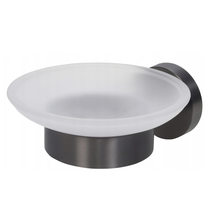 Bisk skala bathroom soap dish chrome s/s gray 11x5.7cm, , medium-null