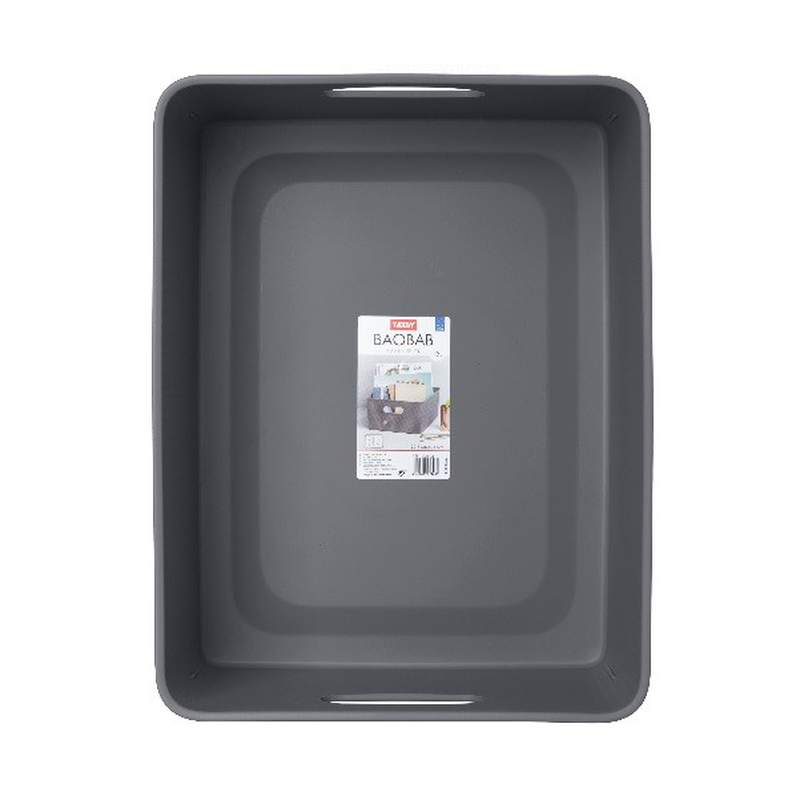 Tatay storage basket 38.5x29.4x16cm 15l grey, , medium-null