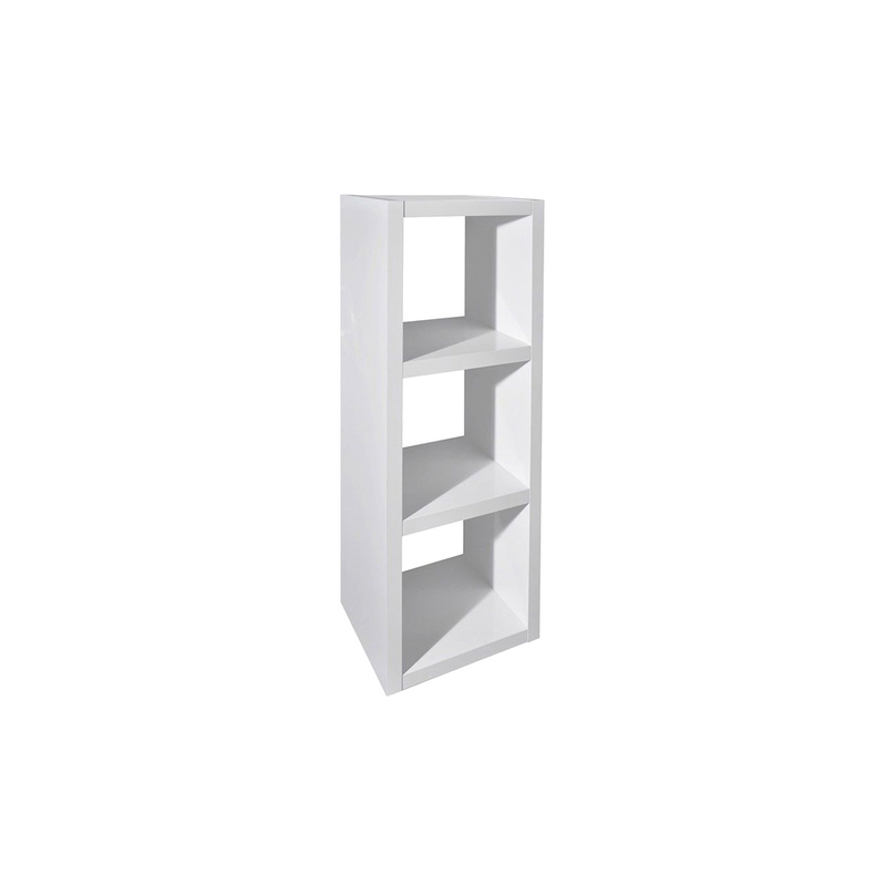 Cubbox shelf with 3 spaces 103.6x38.6x31cm white image number null