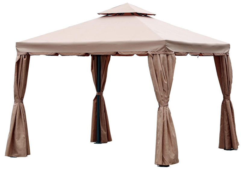 Roma aluminium gazebo 3x3m + curtains, , medium image number null