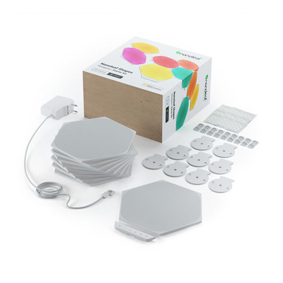 Shapes hexagons starter kit 9pack, White, medium