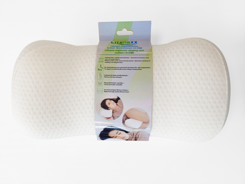 Lifenaxx ergonomic sleeping neck cushion lx-038, , medium-null