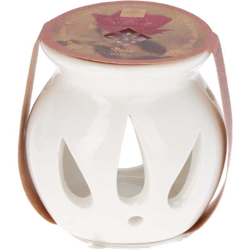 Stoneware oil burner with scented wax - assorted scents, , medium-null
