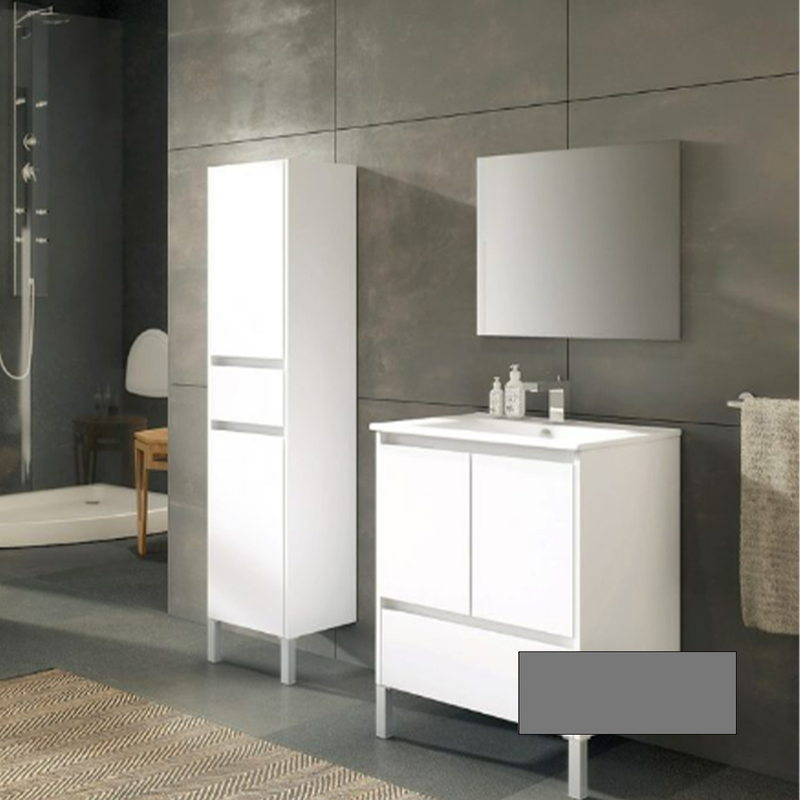 Caruso p2g1 bathroom furniture with washbasin 60cm white image number null