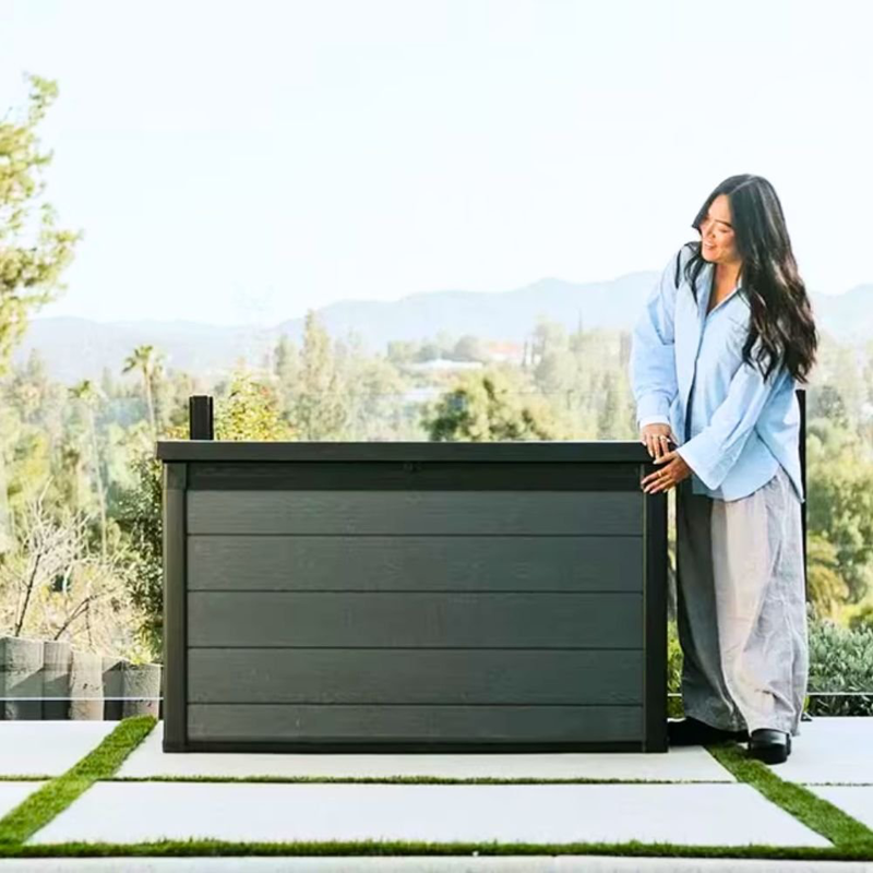 Product image: Keter cortina κουτί αποθήκευσης κήπου 757l γκρι ξύλου, , medium-null