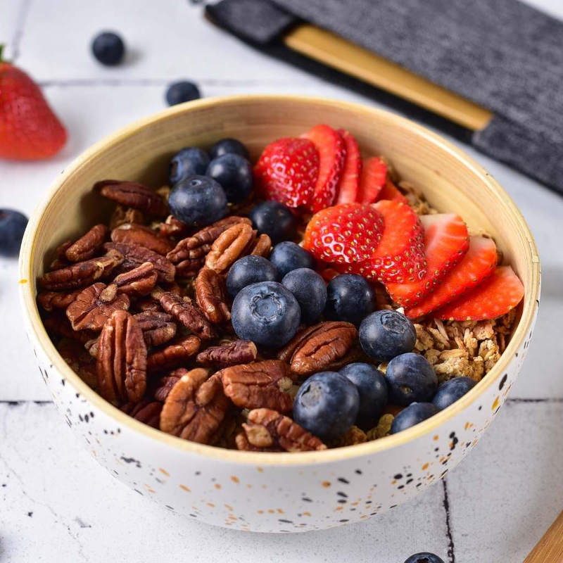 Product image: Bamboo snack & dip bowl (15cm diameter), , medium-null