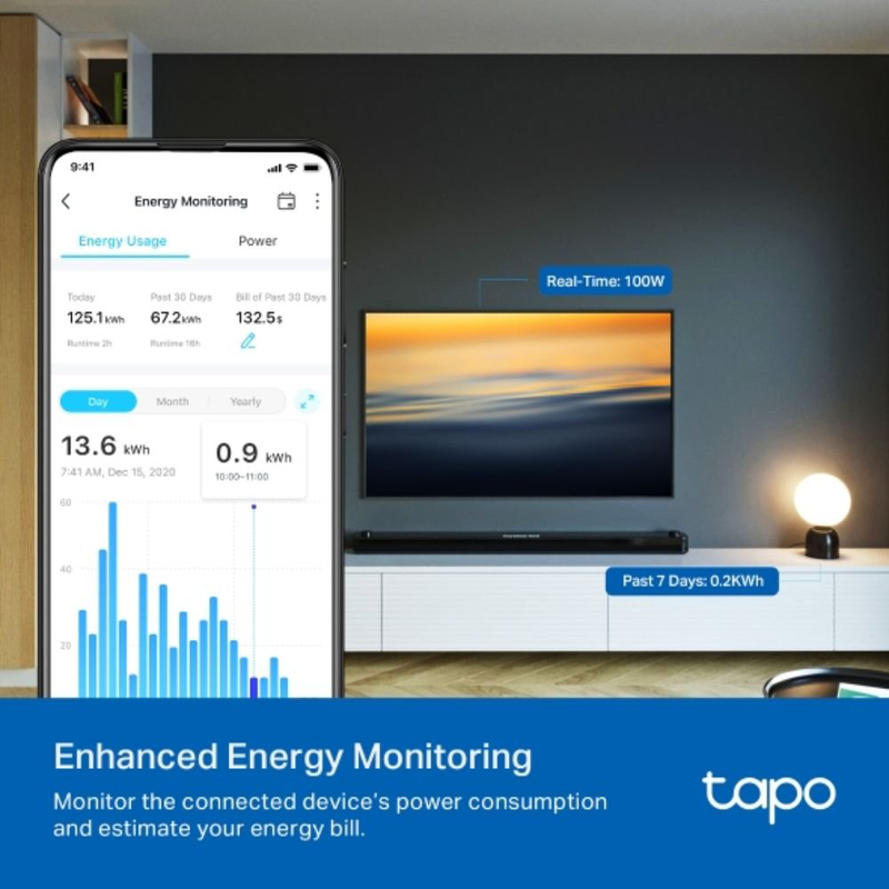 Tapo p110 tp-link mini έ&xi;&upsilon;&pi;&nu;&eta; Wi-Fi &pi;&rho;ί&zeta;&alpha; energy monitoring, &phi;&omega;&nu;&eta;&tau;&iota;&kappa;ό&sigmaf; έ&lambda;&epsilon;&gamma;&chi;&omicron;&sigmaf;, &pi;&rho;&omicron;&gamma;&rho;&alpha;&mu;&mu;&alpha;&tau;&iota;&sigma;&mu;ό&sigmaf;, auto-off, away mode &pi;&alpha;&kappa;έ&tau;&omicron; 4 &tau;&epsilon;&mu;&alpha;&chi;ί&omega;&nu;, , medium-null