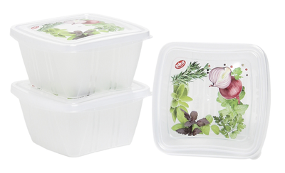 Snips fresh container square 250ml 3pcs, , medium