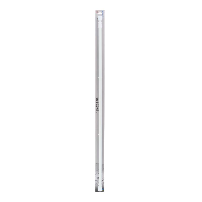 Tendance aluminium shower curtain rod 135-250cm - white, , medium image number null
