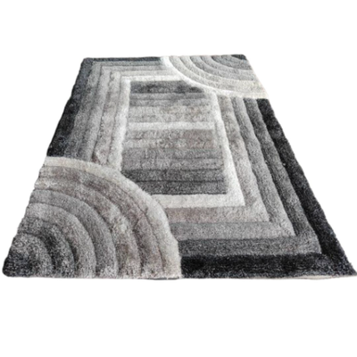 3d shaggy rug #ad-10, Darkgrey, medium