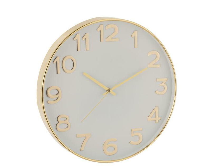 Clock arabic numerals gold, , medium-null