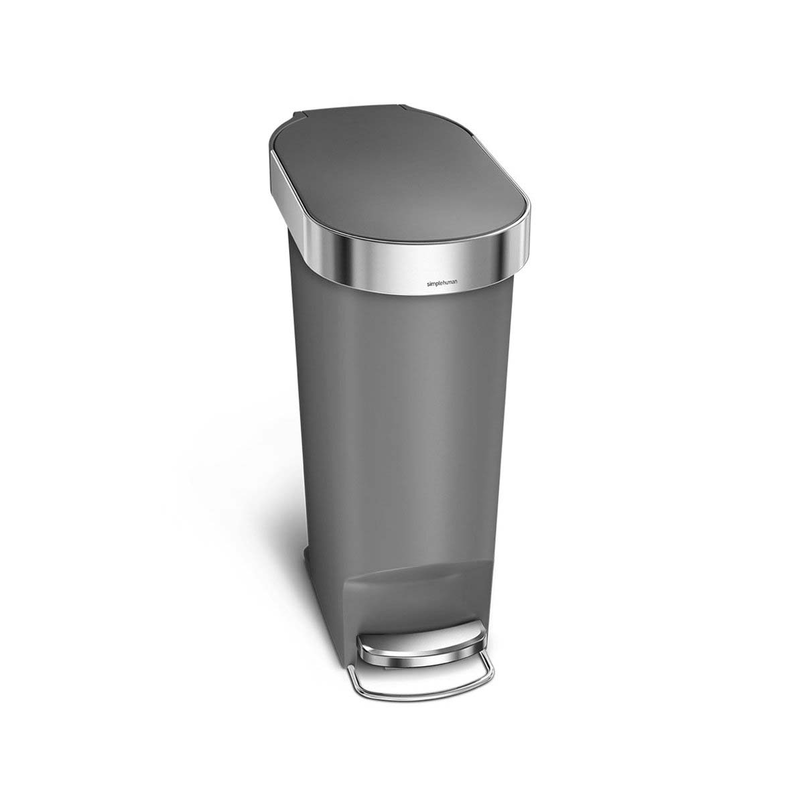 Simplehuman slim pedal bin 40l - grey, , medium image number null