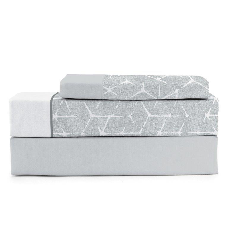 Product image: Merit comfort summer bed sheet set with pillow case 3f plain-null