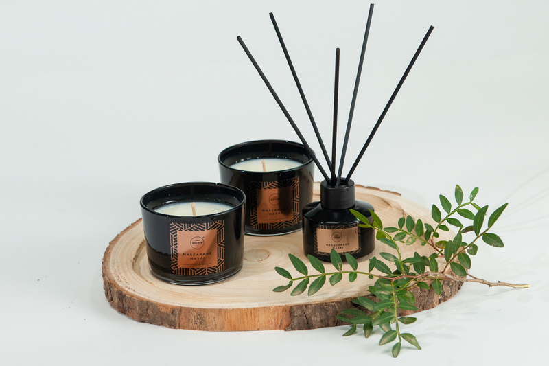 Aroma elegance candle masquerade masai 115gr, , medium-null