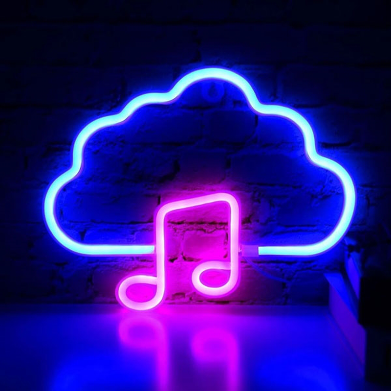 Led διακοσμητικό φωτιστικό – music/cloud, , medium image number null