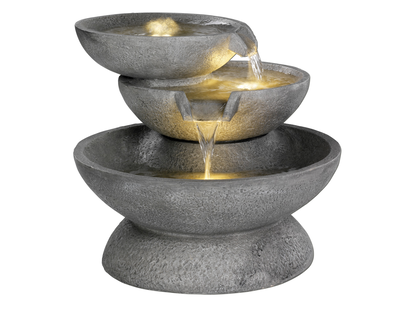 Fountain gb bowl tier grc transformer outdoor grey, , medium