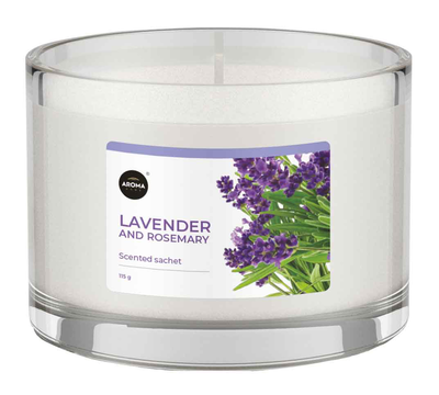Aroma candle lavender & rosemary 115gr, , medium
