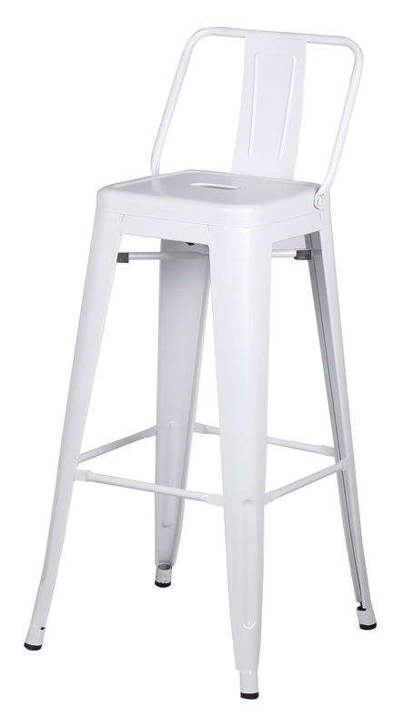 Jones steel stool chair - white, , medium-null