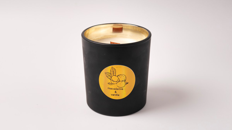 Soy scented  candle | 400gr | Macadamia & Vanilla-null