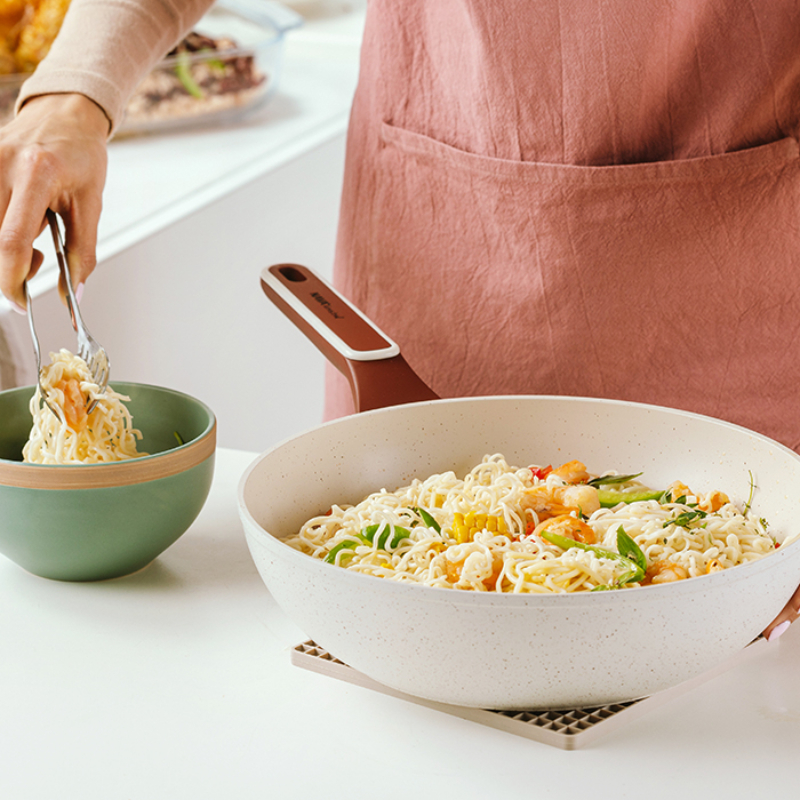 Product image: Nava terrestrial wok with ceramic non-stick coating 28cm-null