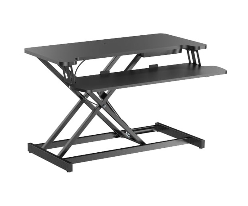 Brateck dws37-01 sit stand gas spring desk workstation max height 51cm, , medium-null