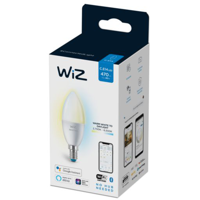 Wiz wi fi ble 40w c37 e14, , medium-null