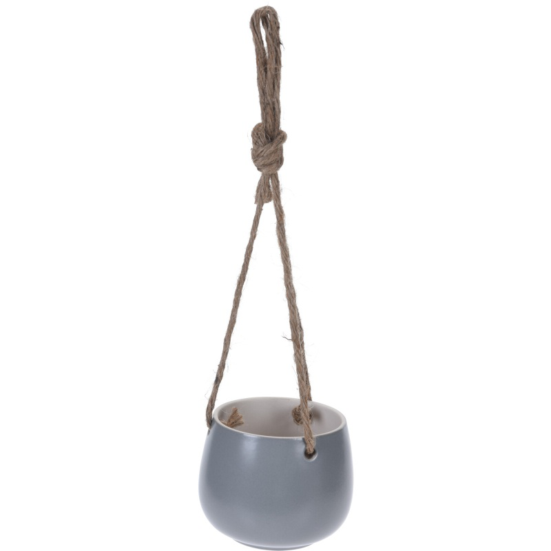 Product image: Flower pot with rope 10.5cm- assorted colors, , medium-null