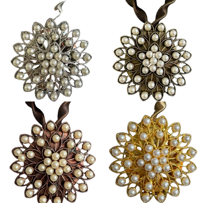 Curtain magnets design 3 #cmd3, Silver, medium