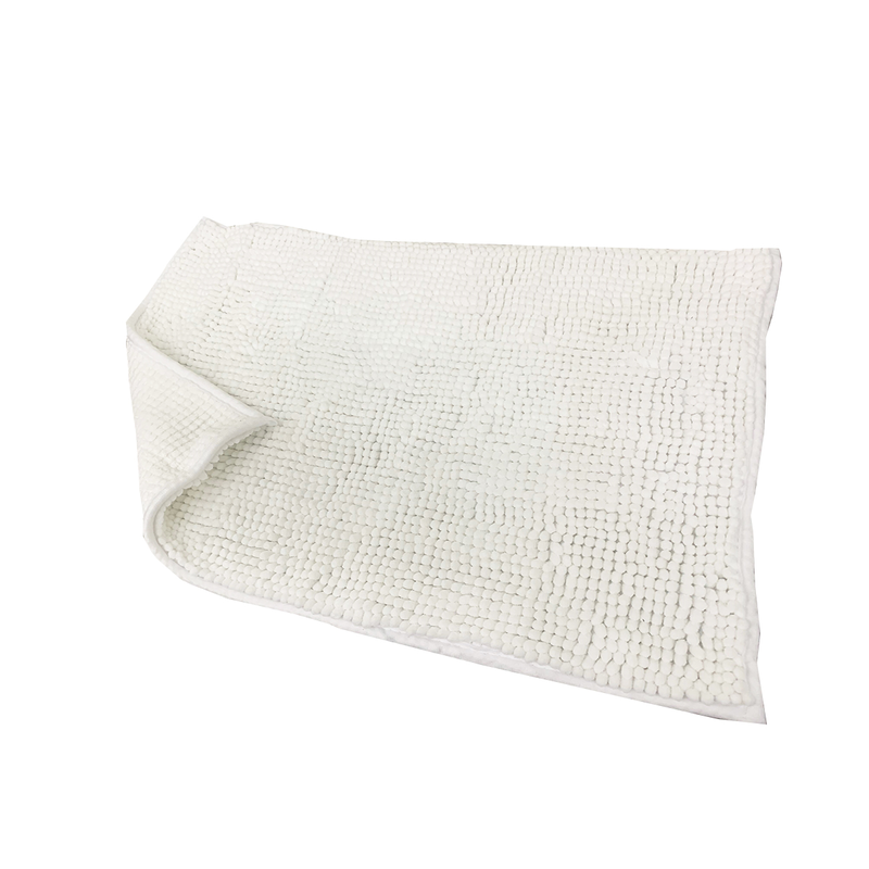 Basic 6 beige chenille bathroom mat image number null