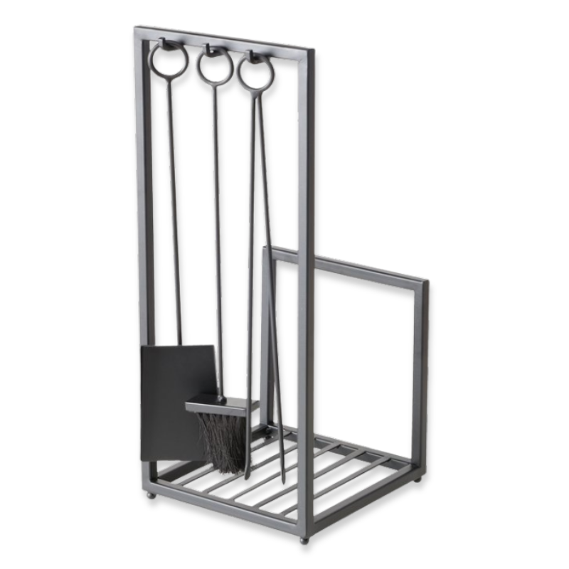 Boltze iron firewood rack nikola 72x31cm image number null