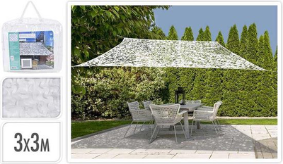 Shade cloth camouflage 3x3m white, , medium