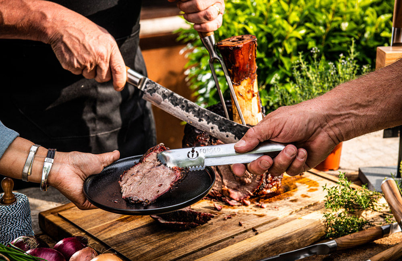 Product image: Forged churrasco set of 4 stainless steel tongs, , medium-null