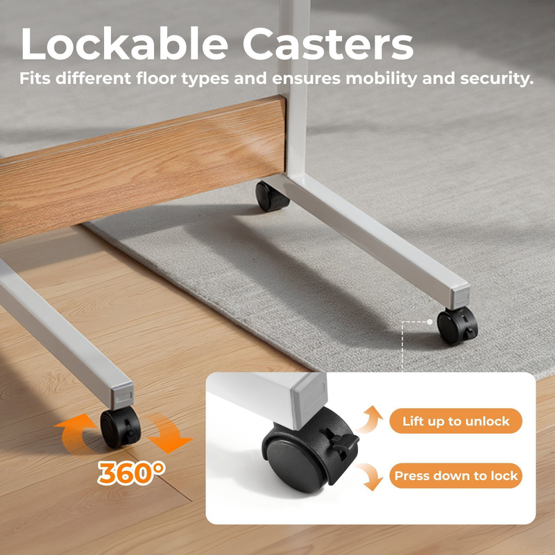 Lumivida computer tray desk mobile height adjustable 50x60cm fws10-3, , medium-null