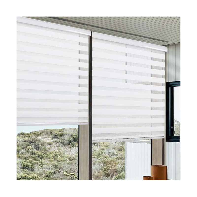 Roller blind zebra 100x260x28mm white b101-null
