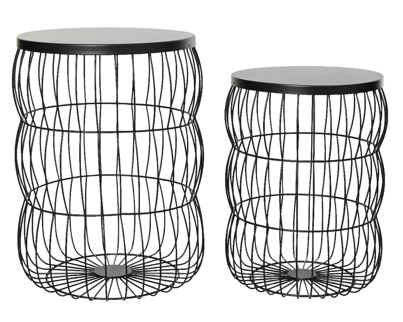 Side tables black, , medium-null