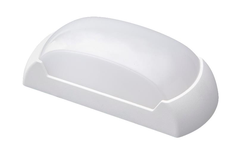 J&c led 12w outdoor bulkhead wall light oval 6500k ip65, , medium image number null