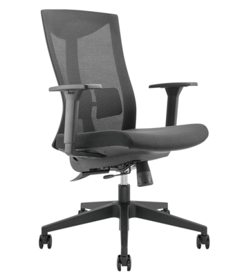 Lumivida office chair ergonomic mesh lumbar support adjustable seat/armrest black ch05-7, , medium