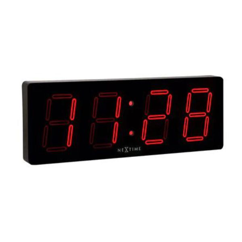 Nextime wall/table clock 51.5 x 18x 4.5 cm, plastic, 'big d', , medium-null