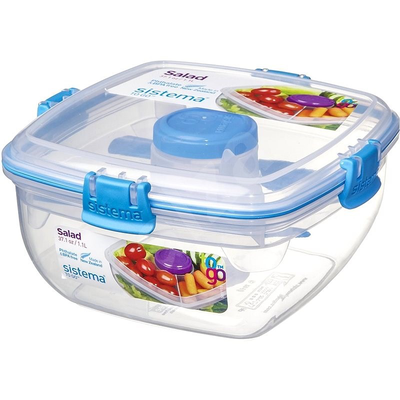 Sistema to go salad max 1.3l + μαχαιροπηρουνα - διαφορα χρωματα