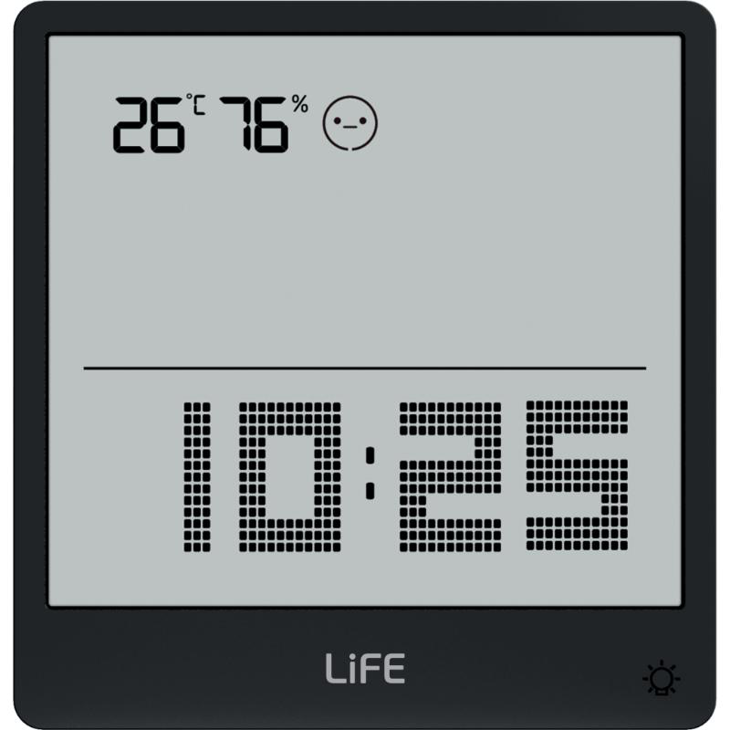 Life simple digital thermometer and hygrometer - black, , medium-null