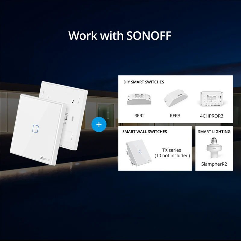 Sonoff t2eu3c-rf smart wall touch switch 3-button white, , medium-null